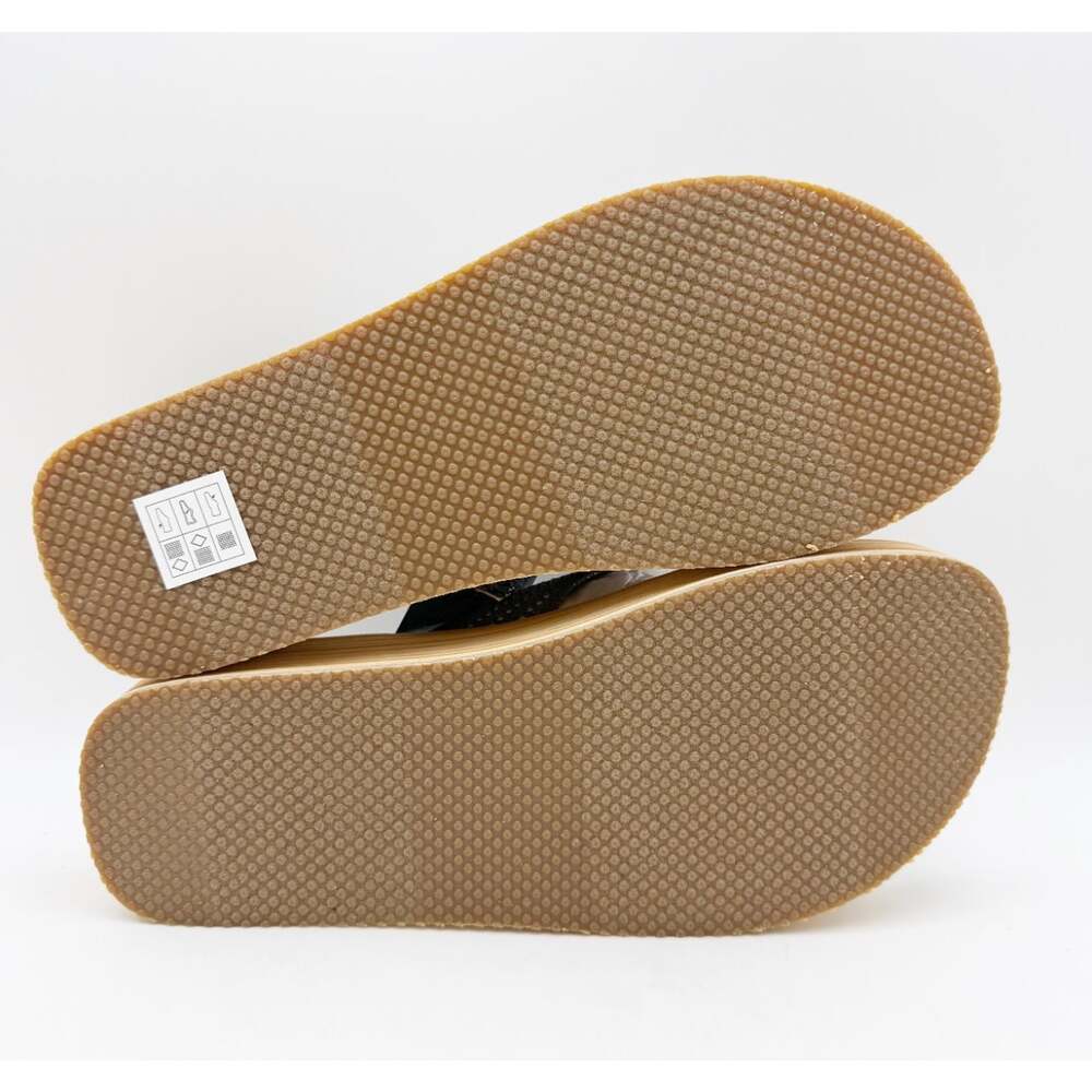 Skechers Women's Summers Mid Wedge Thong Sandals Size 8 EU 38 Slate Blue Tan NIB - Picture 11 of 12